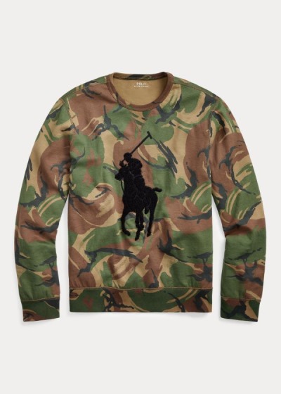 Men's Polo Ralph Lauren Big Pony Camo Sweatshirt | 802916MRI